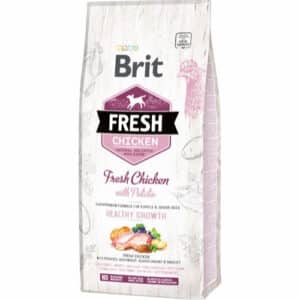 Brit fresh puppy healthy growth kylling hvalpefoder 12kg i