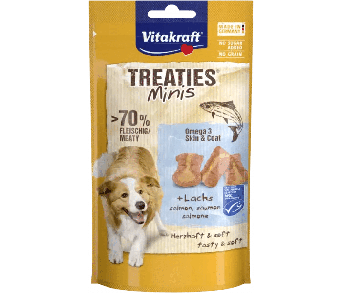 Vitakraft - Vitakraft Treaties® Minis med laks og omega-3 48g Hundegodbidder - Dog Treats