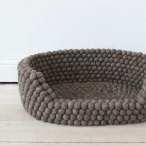 Wooldot // Hundekurv i 100% New Zealandsk uld (Chestnut brown) - M