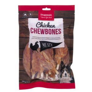 Dogman Chicken Chewbones 240g/12 stk